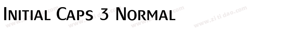 Initial Caps 3 Normal字体转换